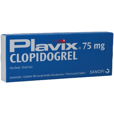 PLAVIX CLOPIDOGREL 75MG TAB X 14